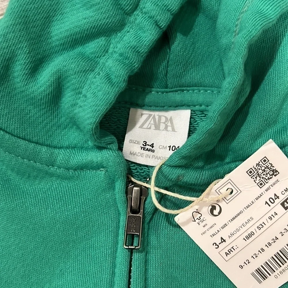 Zara Green Kangaroo Jacket